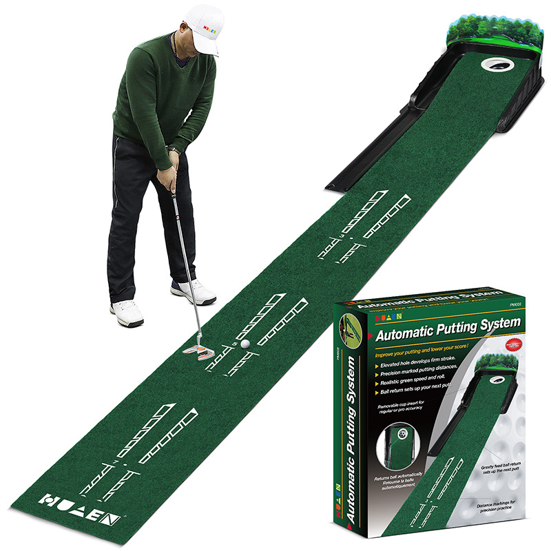 Golf Equipment Gifts - อุปกรณ์ฝึกซ้อมพัตต์กอล์ฟ อุปกรณ์ฝึกซ้อมกอล์ฟในร่มและกลางแจ้ง แผ่นรองฝึกซ้อมพัตต์กำมะหยี่ ชุดผ้าห่มฝึกซ้อม ของขวัญสำหรับผู้ฝึกสอน
