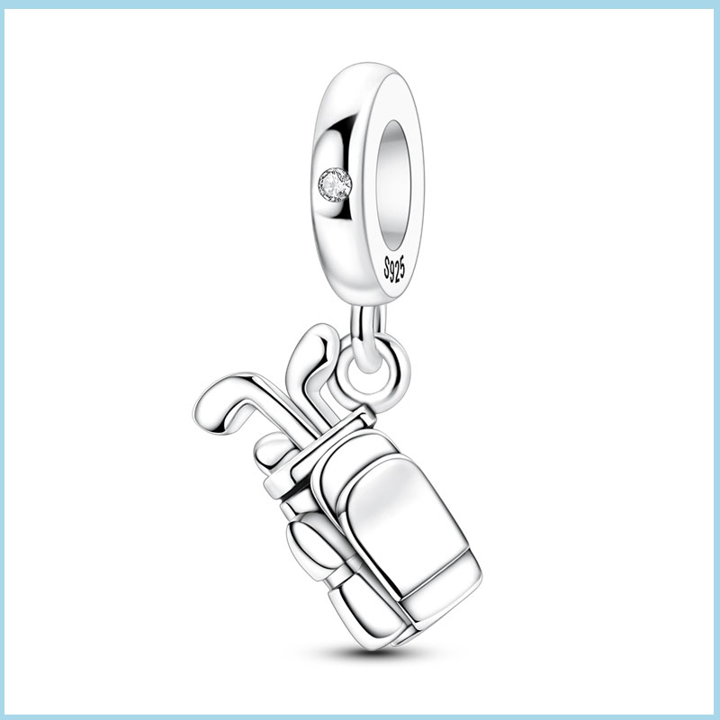 Golf Equipment Gifts - 100% เงินแท้ 925 อุปกรณ์กอล์ฟ ชาร์มลูกปัด เหมาะสำหรับสร้อยข้อมือ