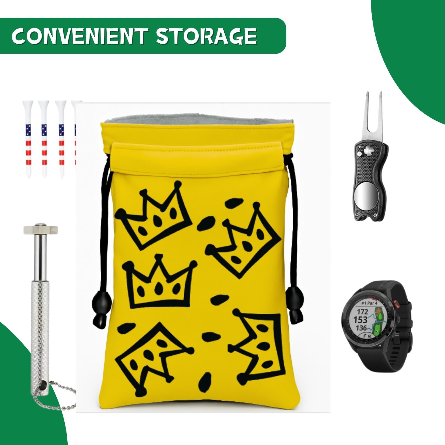 กระเป๋าใส่ของมีค่าสำหรับกอล์ฟ  - Ball Marker Set บทวิจารณ์และราคา