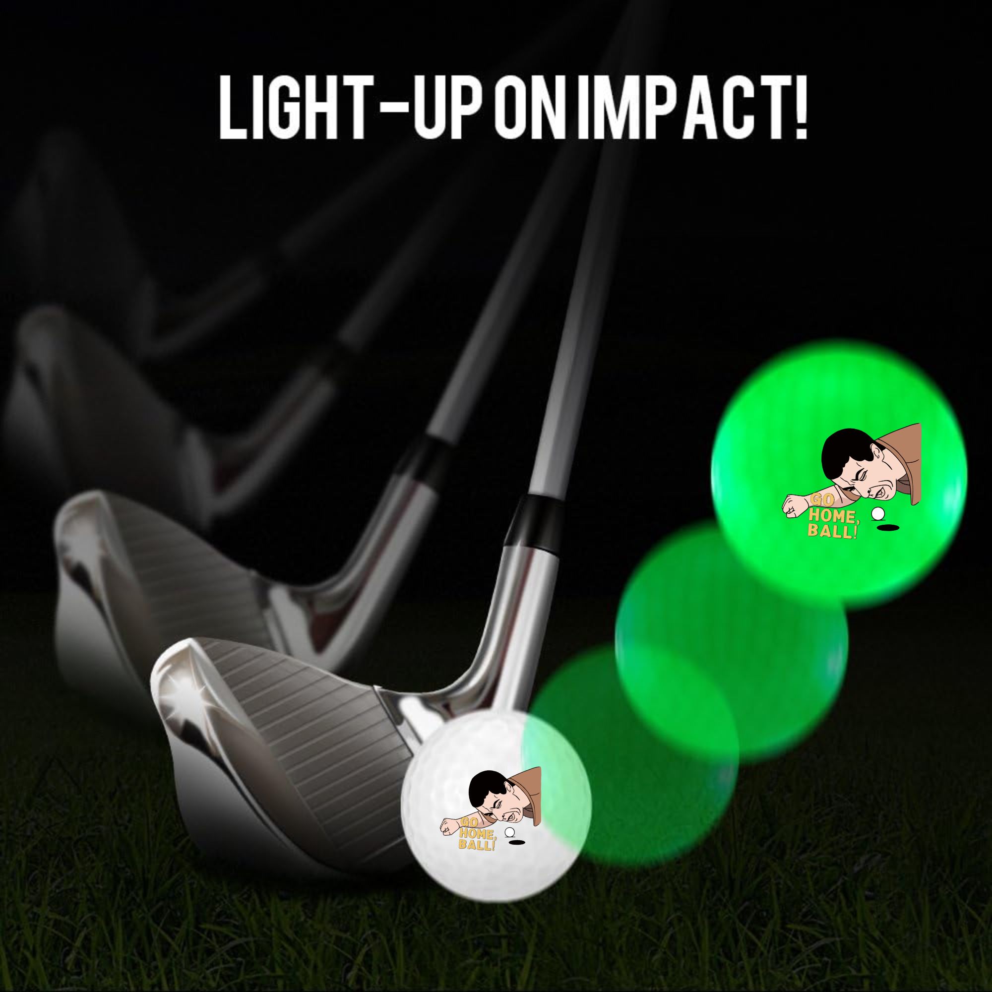 ลูกกอล์ฟเรืองแสงในที่มืด 4 ลูก - Golf Equipment Gifts บทวิจารณ์และราคา